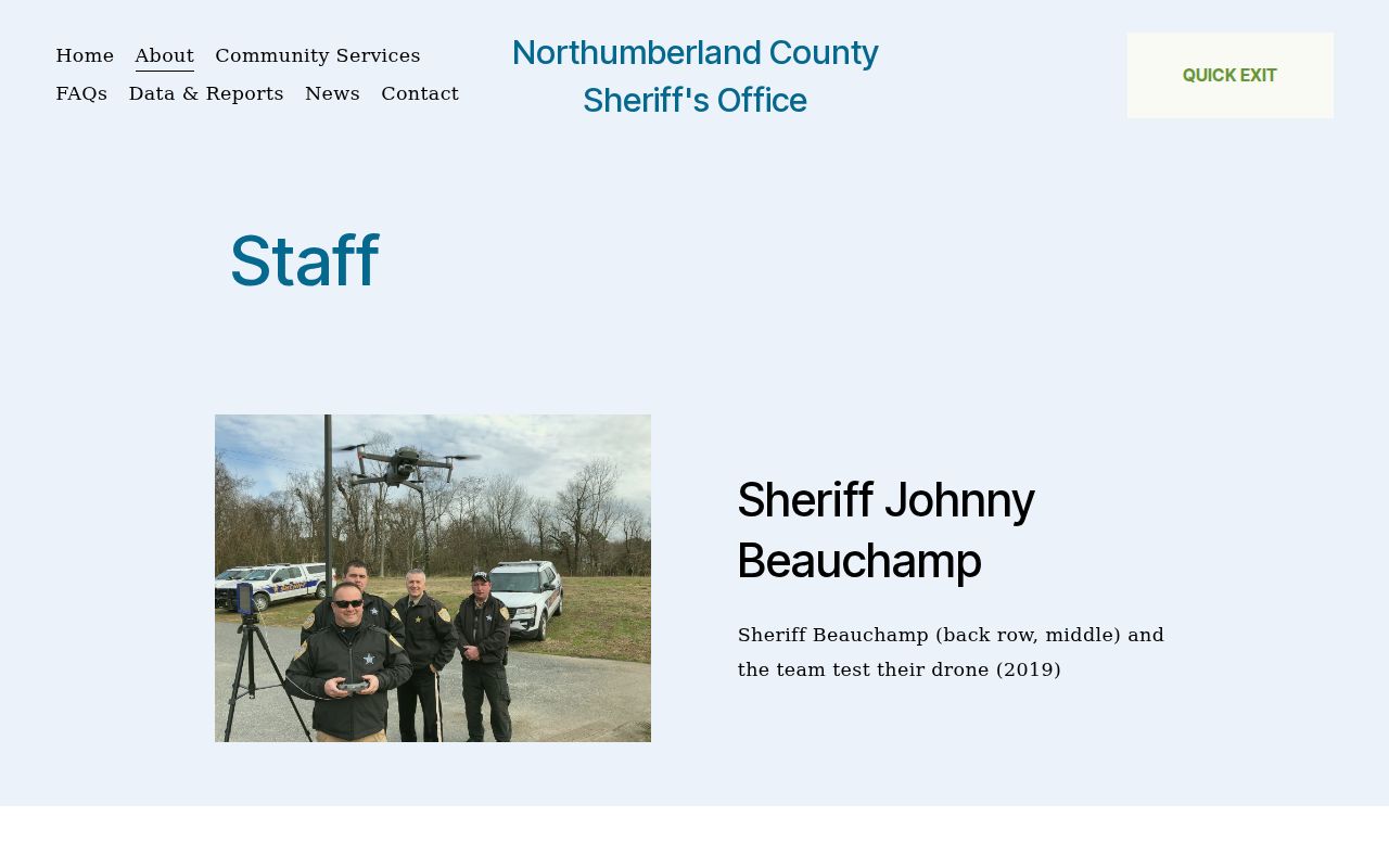 Northumberland County court security and warrant service roles