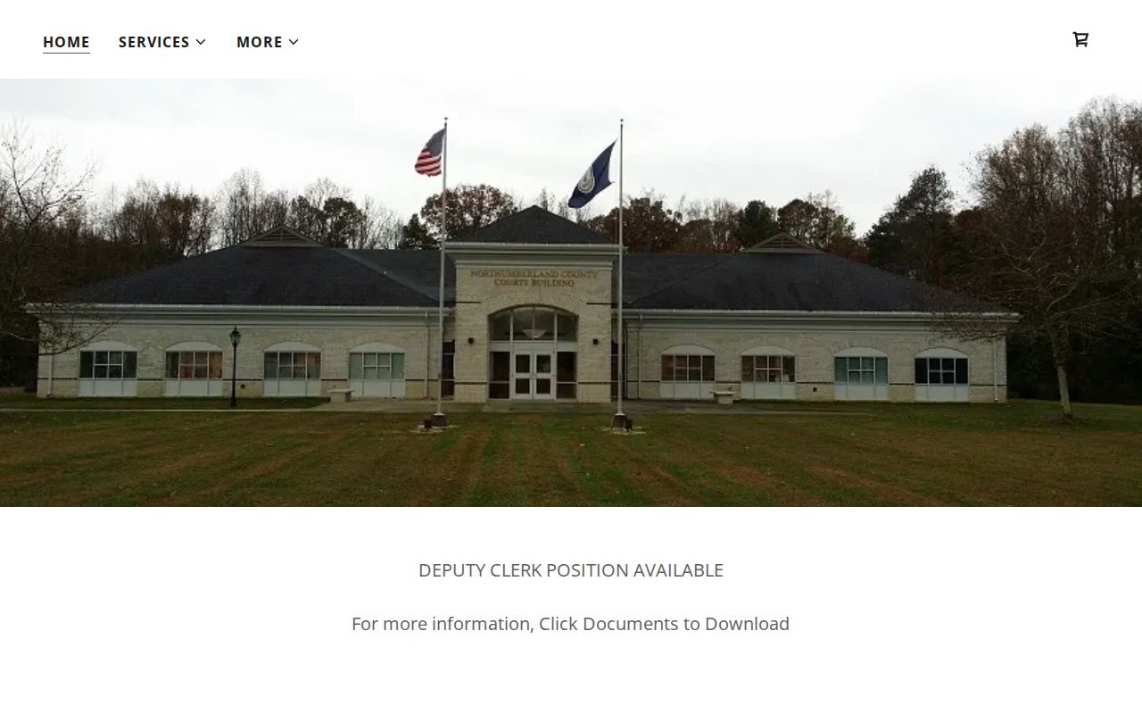 Northumberland County Circuit Clerk office and warrant case records