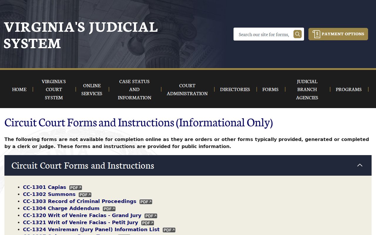 Northumberland County circuit capias form for bench warrant records