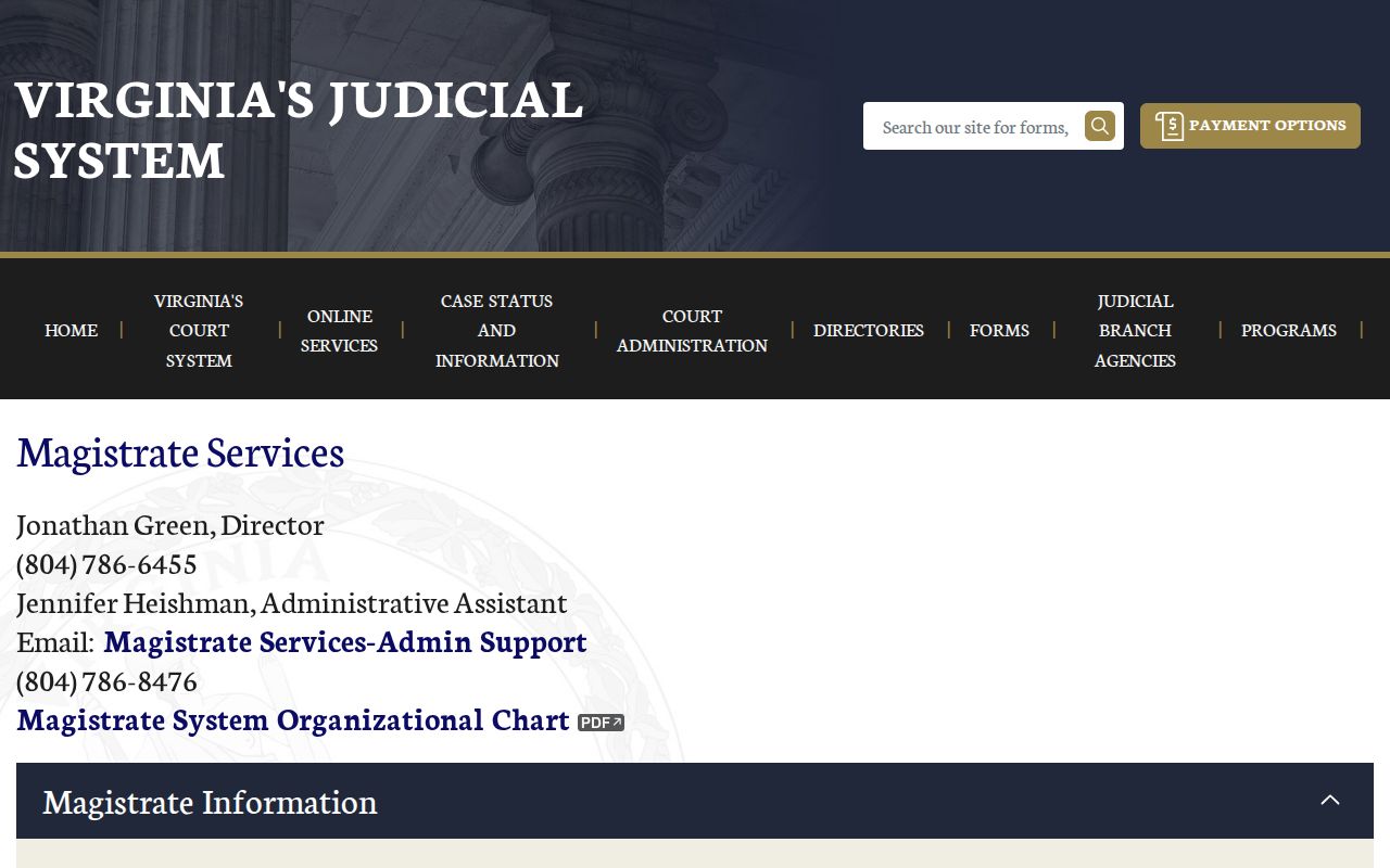 Northumberland County bench warrant magistrate role in issuing court process